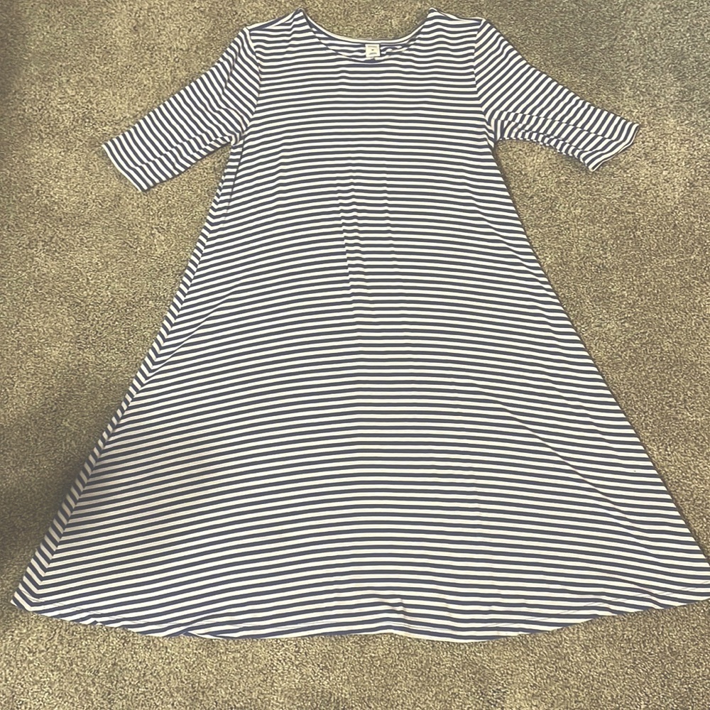 Old navy, striped, midi dress. XS.